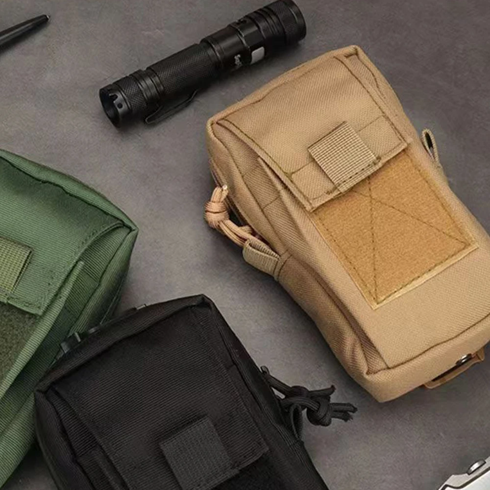 Tactical Outdoor Smart Phone Pocket Nylon Coins Pouch Backpack Accessories Small Thing Pouch For Belt Waist Bag For Man