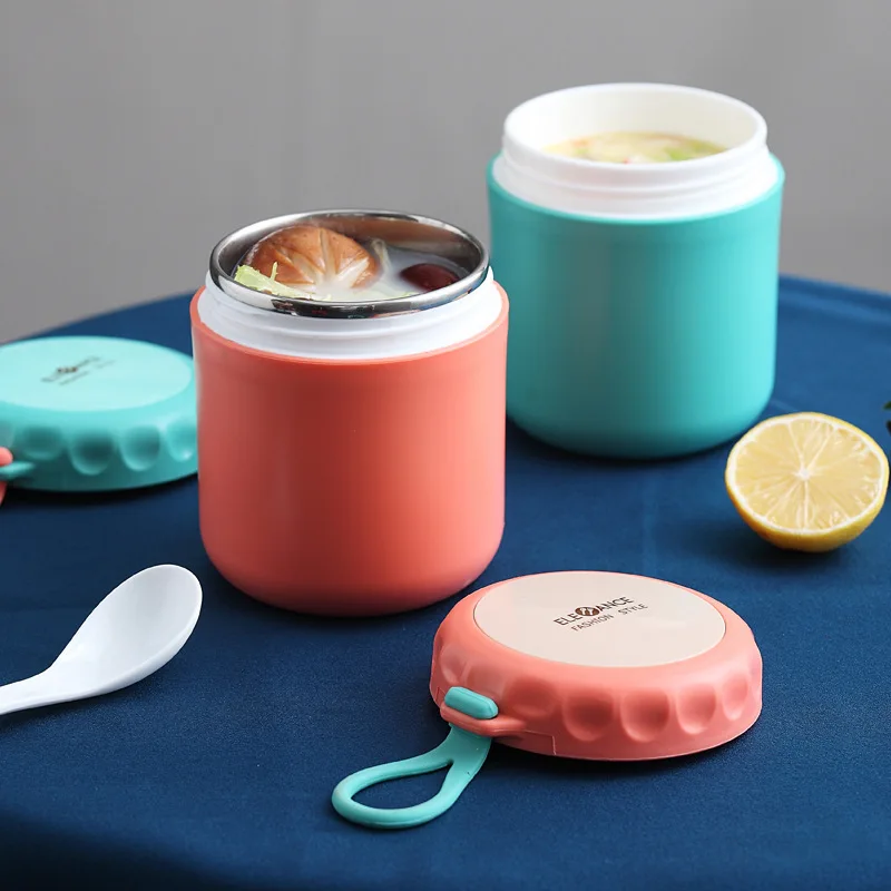 Wholesale Manufacture Mini Vacuum Flask Outdoor Hot Soup Lunch Portable Stainless Steel Insulated Food Warmer Container