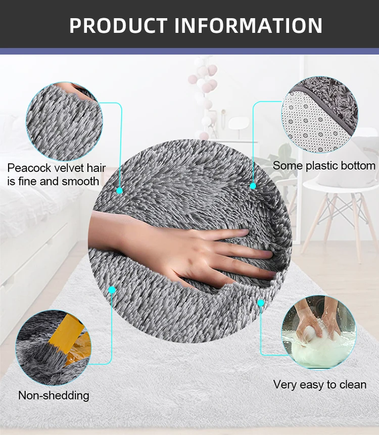 Домашний коврик для помещений большие ковры 9x12 плюшевый Пушистый Ковер роскошный 8x10 напольный большой гостиной