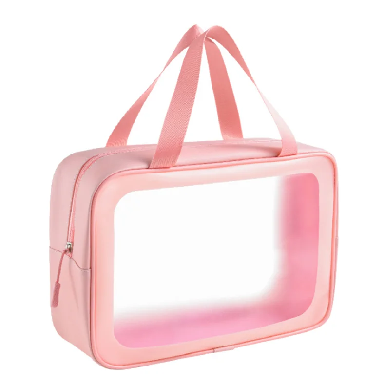 customize printing logo frosted pvc ziplock pouch biodegradable small pvc cosmetic bag