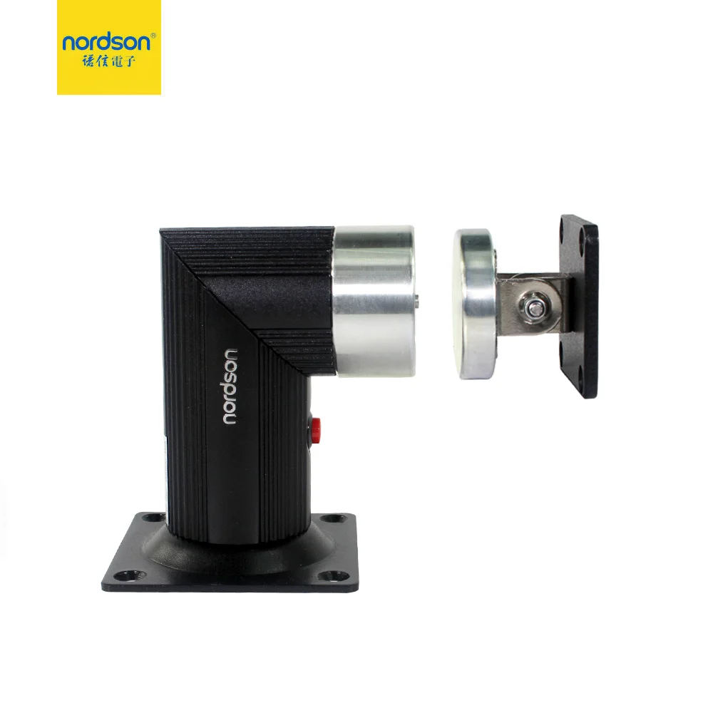 Nordson Floor Wall Mount DC12V 24V Emergency Release Steel Electromagnetic with Signal output Fireproof Door Holder Stopper