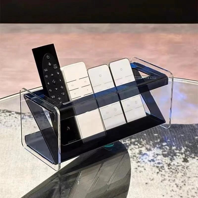 New Arrival Acrylic Remote Control Holder Durable Acrylic Remote Control Storage Box Rack for Christmas Gift