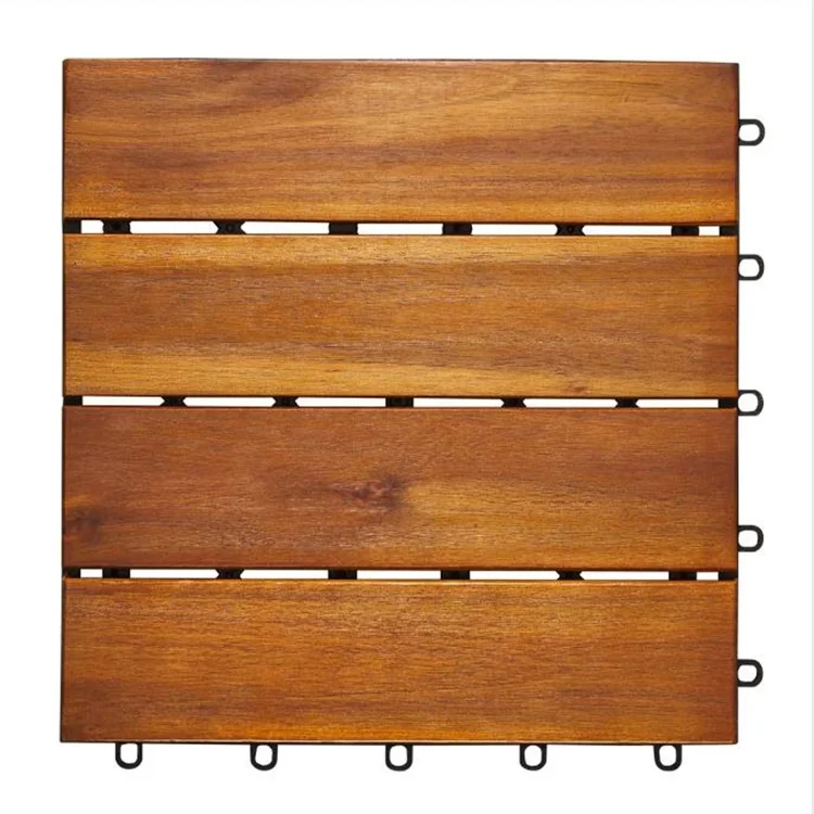 DIY floor wpc outdoor patio tiles decking wood plastic composite