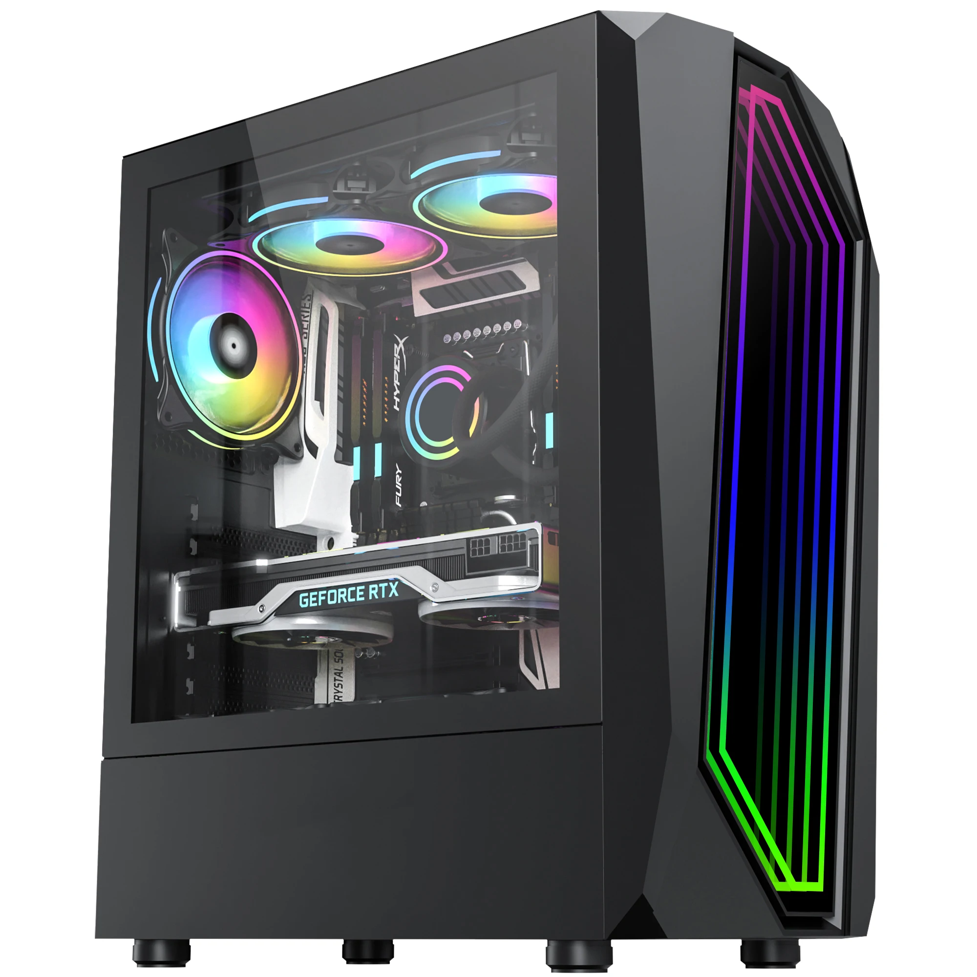 
 2021 New Design Power  pc Case Gabinetet PC Gaming Hardware Gaming Computer Case & Towers  