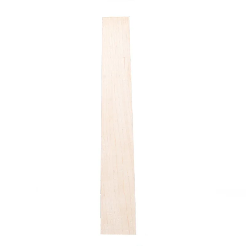 24 Inch Maple Wood Ukulele Fingerboard Fretboard with 18 Chrome Frets and Black Dot Fretboard