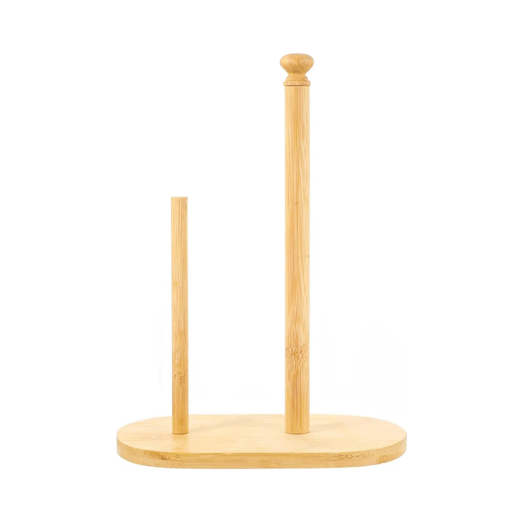 Simple Toilet Creative Bamboo wood Paper Towel Rack Roll Paper Storage Holder Kitchen Household