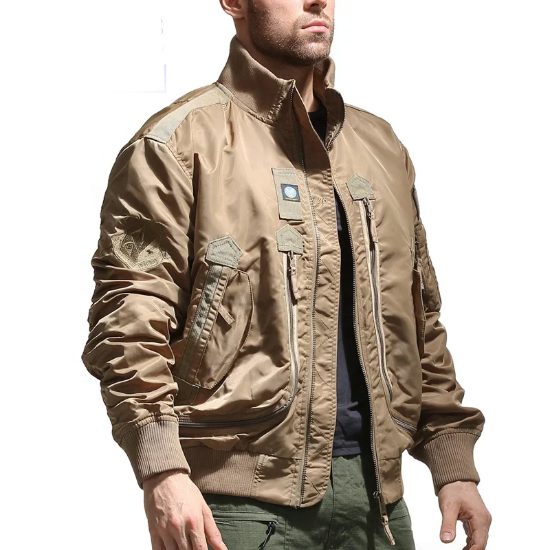 New Stylish Customized Jackette Men Casual Windbreaker Jacket Tight Fitness Bomber Jacket wholesale