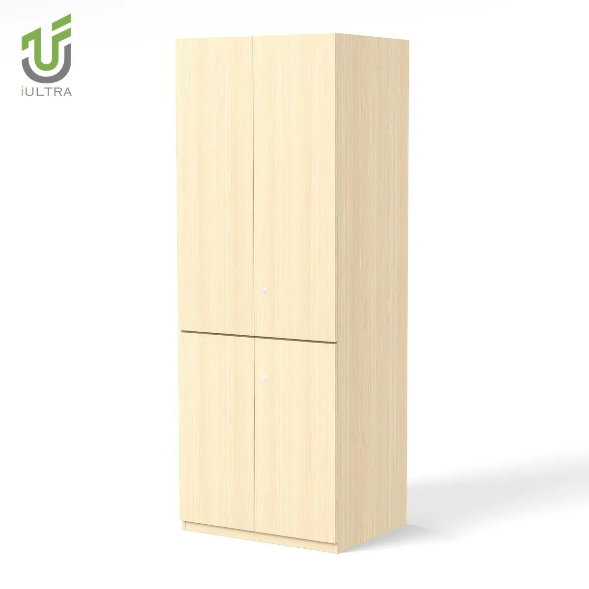 IULTRA Modern Vertical Storage Cabinet Tall MDF Wooden Office Movable Doors Optimal Space Utilization for School Use