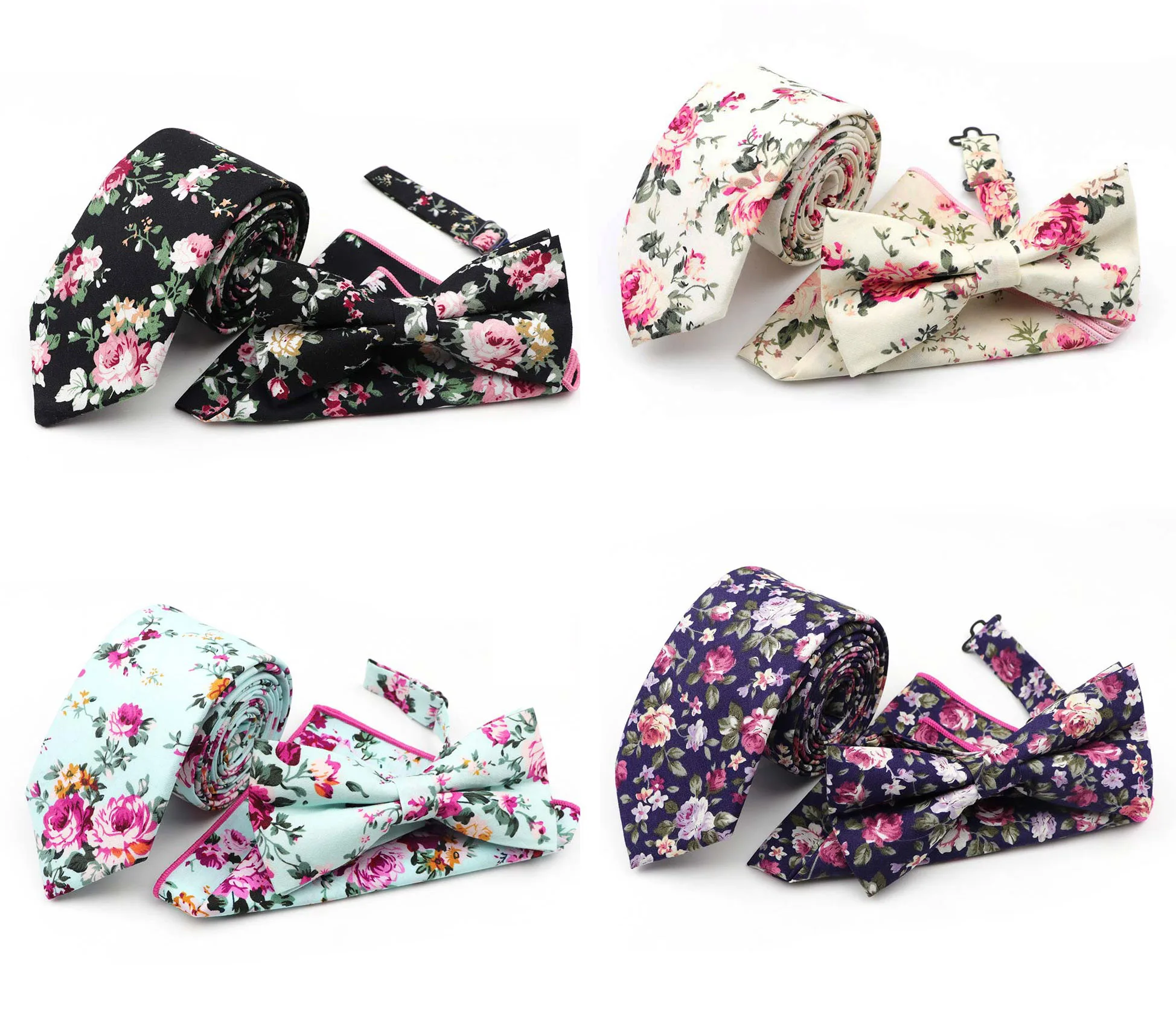 
 Модный Цветочный Карманный квадратный галстук-бабочка галстук мужской галстук набор из 100% хлопка для джентльменов подарок на свадьбу вечеринку  