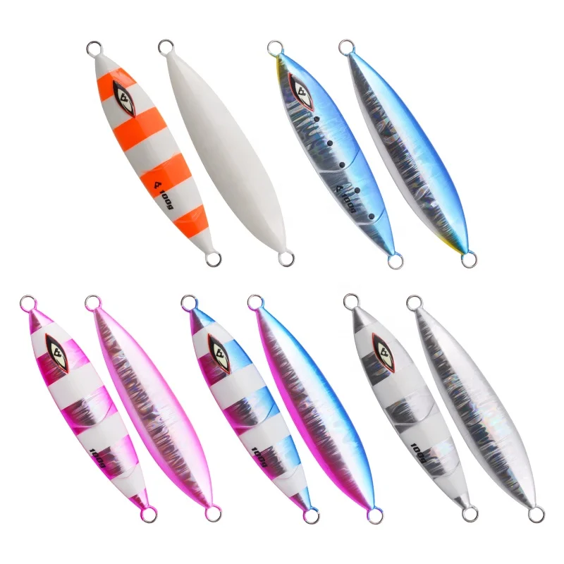FUNADAIKO 80g/100g/120g/150g/200g slow jig metal luminous fishing lure hard jig lure 150g