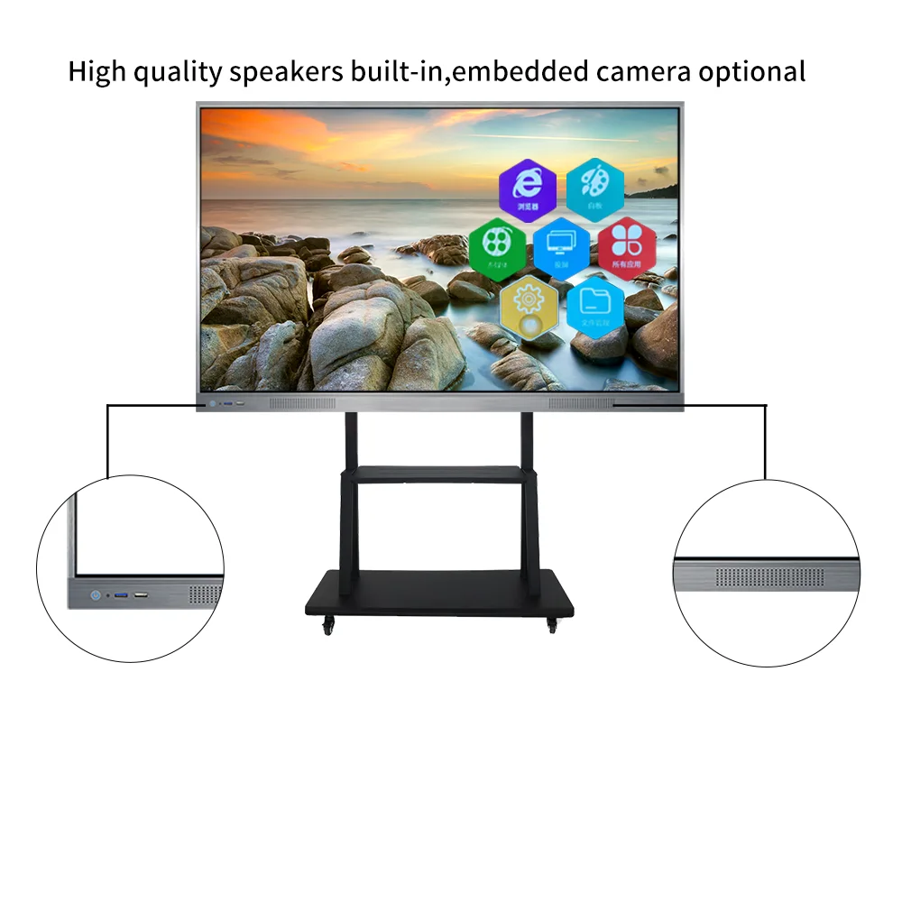 New launch smart board 75 inch for class rooms smart distribution board smart led tv board