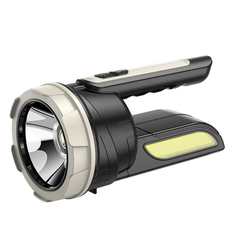 USB charging security patrol searchlight emergency handheld light outdoor multifunctional LED strong light flashlight