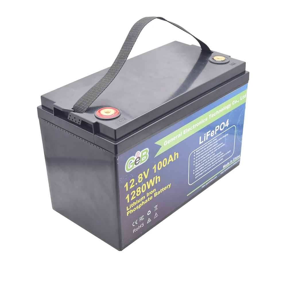 OEM GEB IP56 водонепроницаемый 6000 цикла 12V 100Ah Lifopo4 мА/ч. аккумулятор Solaire литий для Солнечная энергия Система Lifepo4
