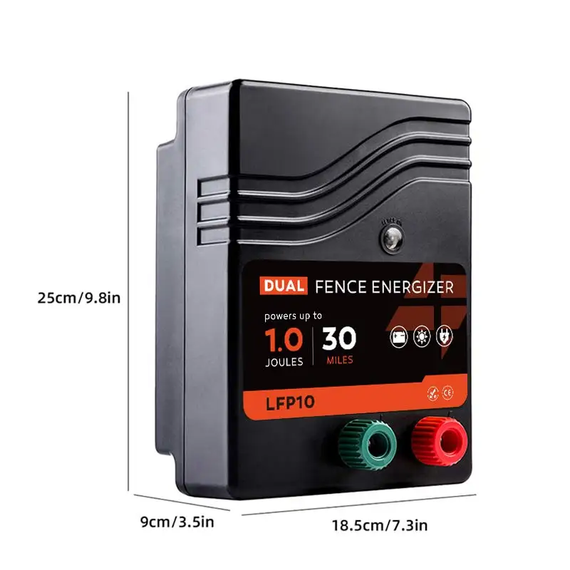 30 Miles	 fence wire energizer farm fence solar energizer Electric Fence Energizer