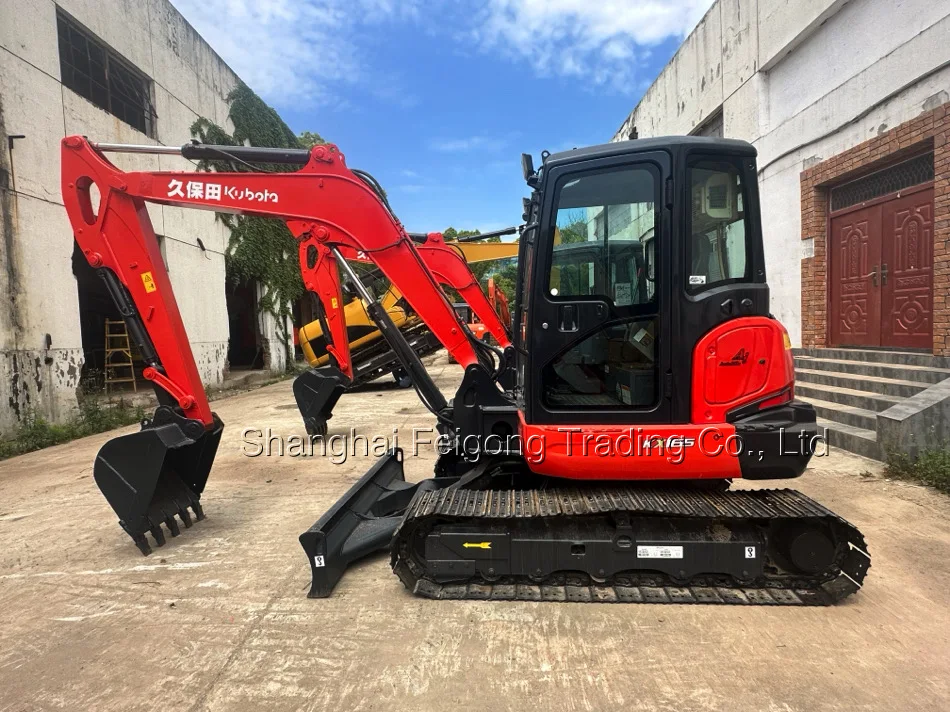 High quality Used KX165 Kubota excavator -5 -3 mini crawler digger 5.5ton Japan origin
