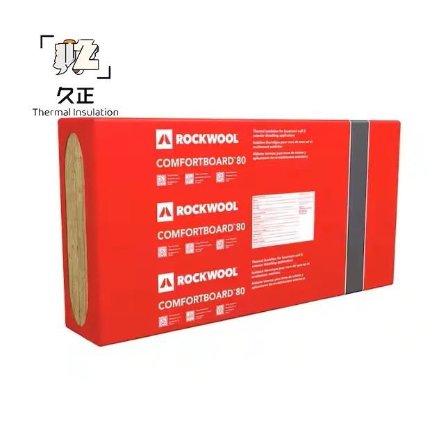 Waterproof Basalt Rock Mineral Wool Rock Wool Wall Insulation Panel For House Heating Insulation