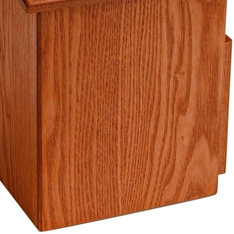 Factory Direct Sale Handmade Locking Hinged Lid Oak Wood Suggestion wooden box