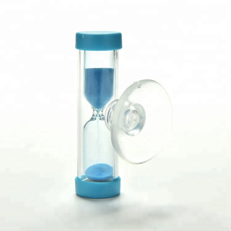 Five minute sand timer shower hourglass with suction cup