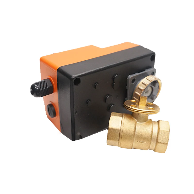 Winvall Electric Water Flow Brass Valve Manual Handle Operated Motorized Actuator Control Ball Valve 1/2' 3/4' 1'