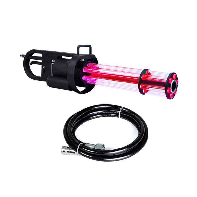 LED Handhold CO2  Jet Machine Gatling Fog Gun Stage Effect stage light with remote control dj smoke machine