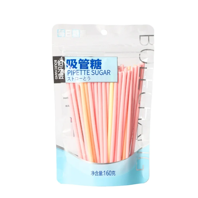 Wholesale 160g Cool boy extra long CC Stick Straw Candy Delicious and fun mix fruit cc stick candy Fruit Flavor candy snacks
