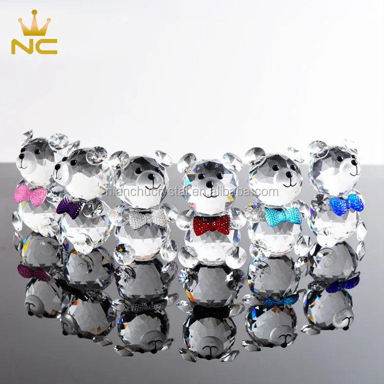 
Cheap Wholesale Crystal Baby Bear Souvenir Baby Shower Favors For Newborn Baby Souvenirs 