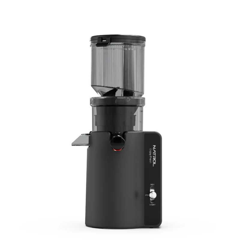 Intuitive Two-Button Control Panel Electric Juicer Lar Caliber Vertical Cold Press Simple Operation Slow Pressing Juicing