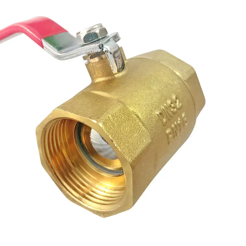 Factory supply brass double internal wire two piece 101 ball valve water pipe manual valve switch