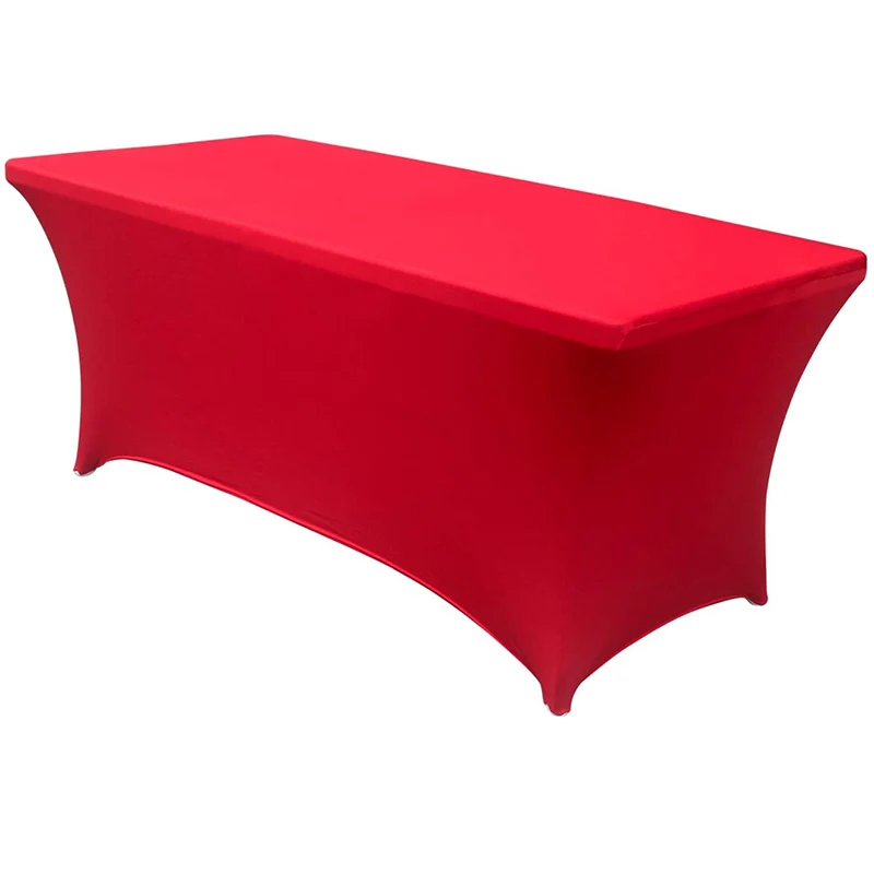 New Arrival Good Quality Best Price Custom Made Waterproof Fitted Stretch Spandex Table Cover Table Cloths for Trade Show