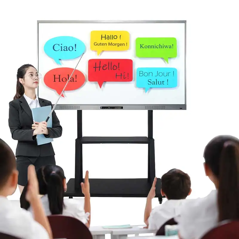 Industrial Waterproof Tempered Glass 75 Inch Wifi Android Tablet All in One Pc Open Frame Touch Screen Monitor