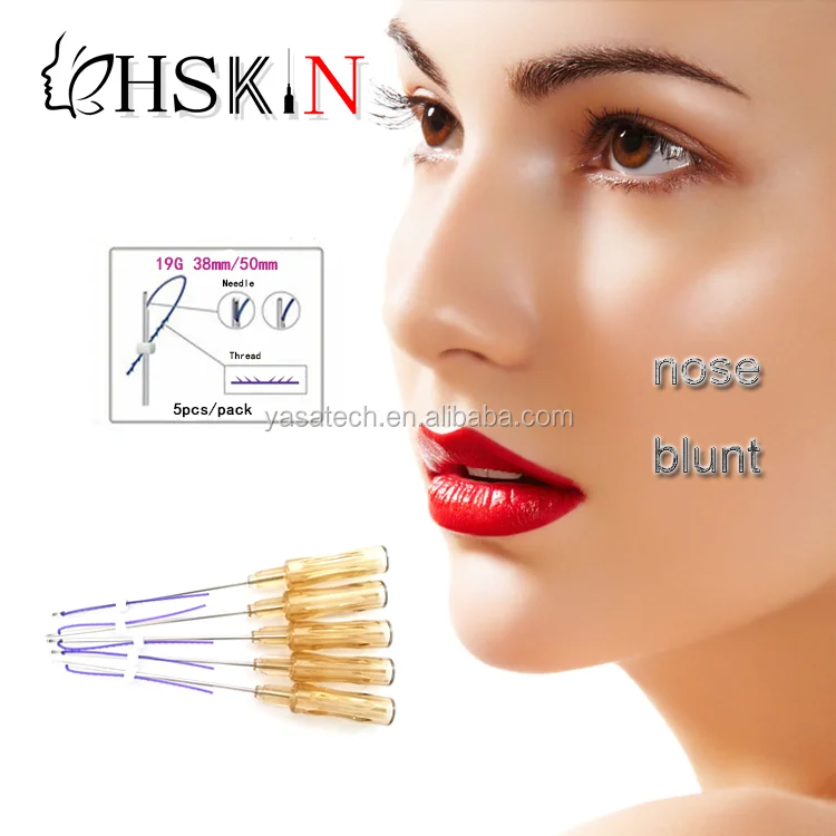 
Factory price wholesale organization tension and lift pdo line lift function, can nose up Nose L blunt 19g38mm 