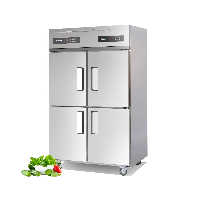 
refrigeration equipment 4-door dual-temperature commercial vertical ice cream freezer large capacity preservation 