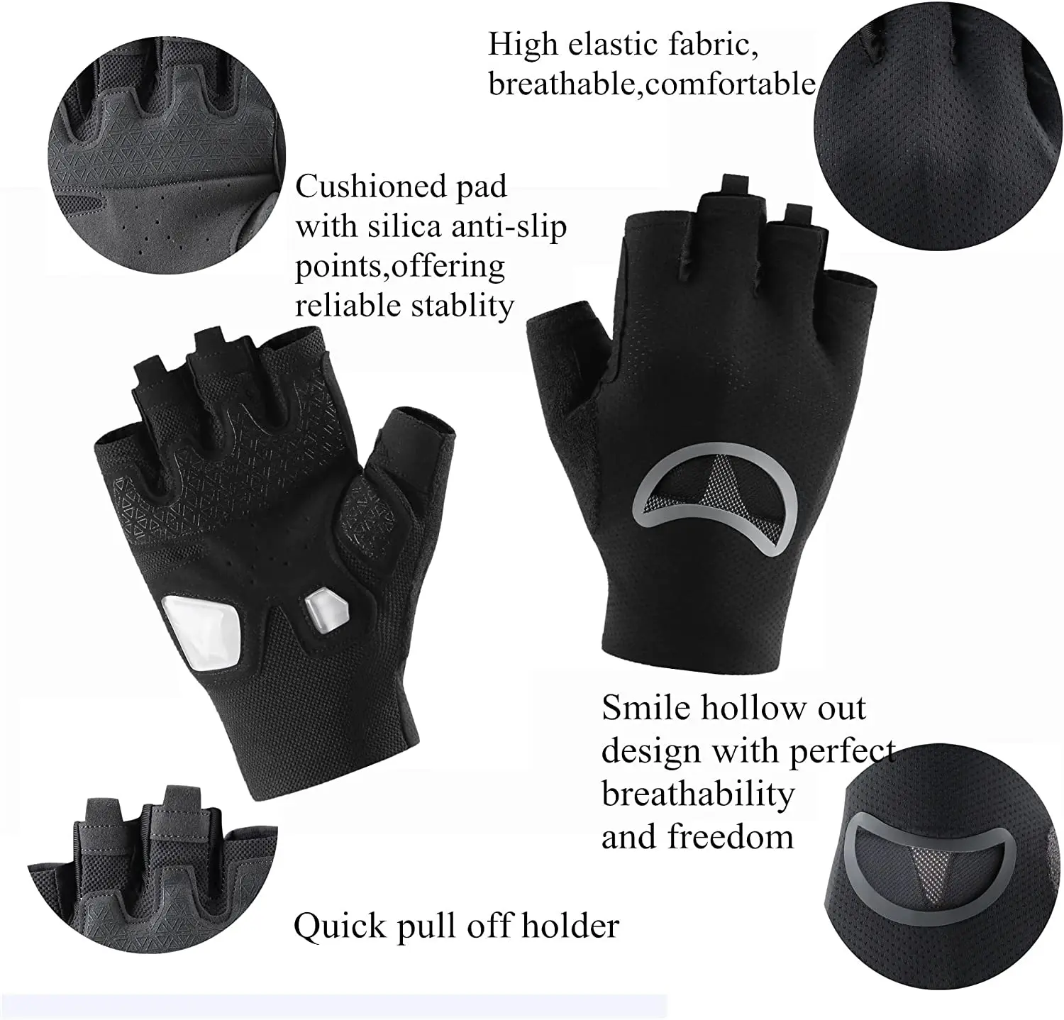 Высококачественные дышащие спортивные перчатки Veidoorn для тренировок и спортзала, перчатки с полупальцами для пеших прогулок, велоспорта, спортивные перчатки