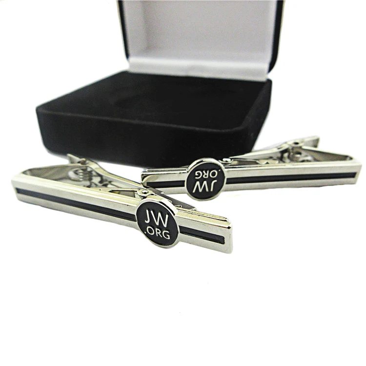 Wholesale custom Logo engraved blank tie pins clip for men