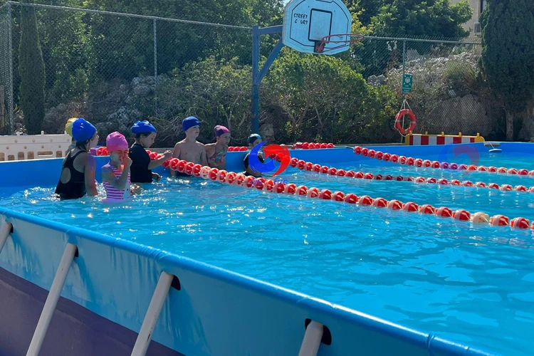 25m Intex rectangular steel metal framed self supporting pro max above ground swimming pools for swim lessons