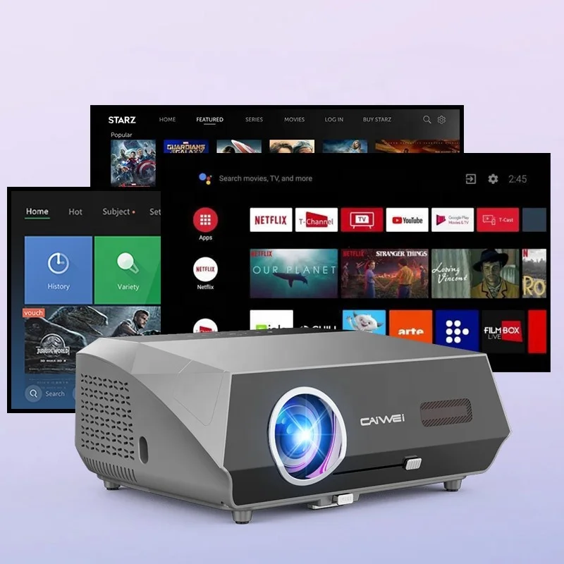 Pro Projector Full HD Home Theater Cinema 15000 Lumens LED Beamer 1080p Autofocus Pro Android 4K Projectors