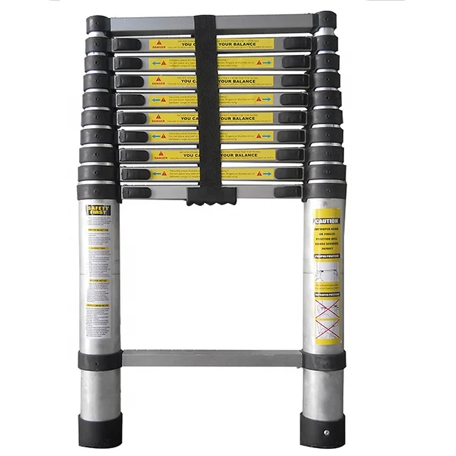 3.8m Aluminium Telescopic Step Ladder with EN131 approval