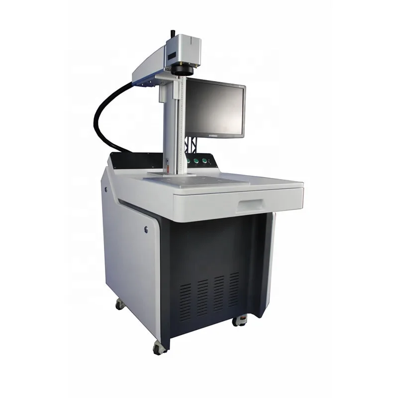 Factory direct price laundry tagging 30 watt fiber laser marking machine for metal plastic