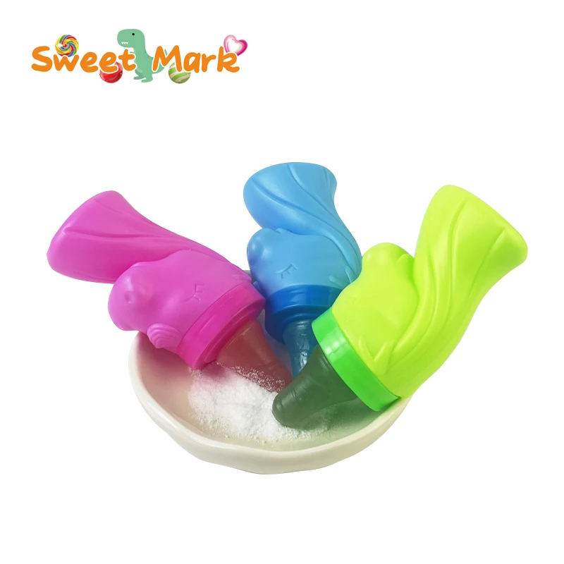 Hot Selling Horse Shaped Hard Candy Nipple Bottle Candy with Sour Powder