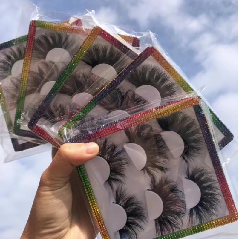 25mm Eyelashes Mink 25 Mm 3d Mink Lashes Bulk Wholesale Natural Dramatic False Eyelashes With Free Eyelash Boxes Packaging