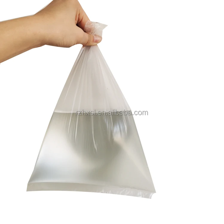 recycling pe ldpe clear gift flat heat seal transparent food poly plastic packaging bag for fish