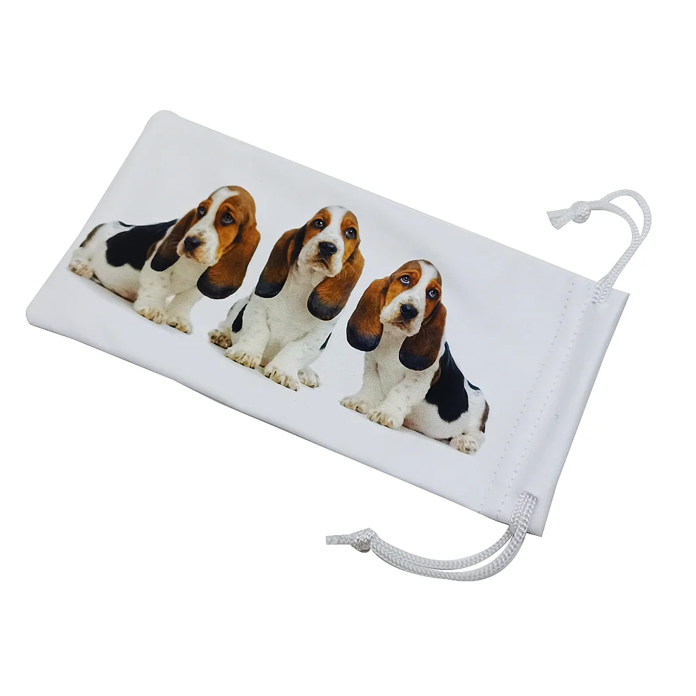 High Quality Lenses  Clineing Clothes Custom Logo  Glasses Pouch Case Sunglasses Pouch And Cloth Set Glasses Cloth