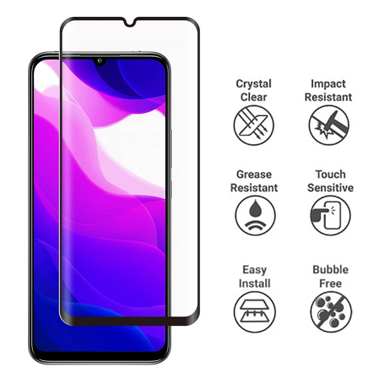 Wholesale Price High quality 0.33mm 9H Tempered Glass Screen Protector For Xiaomi Mi 10 Lite OEM ODM