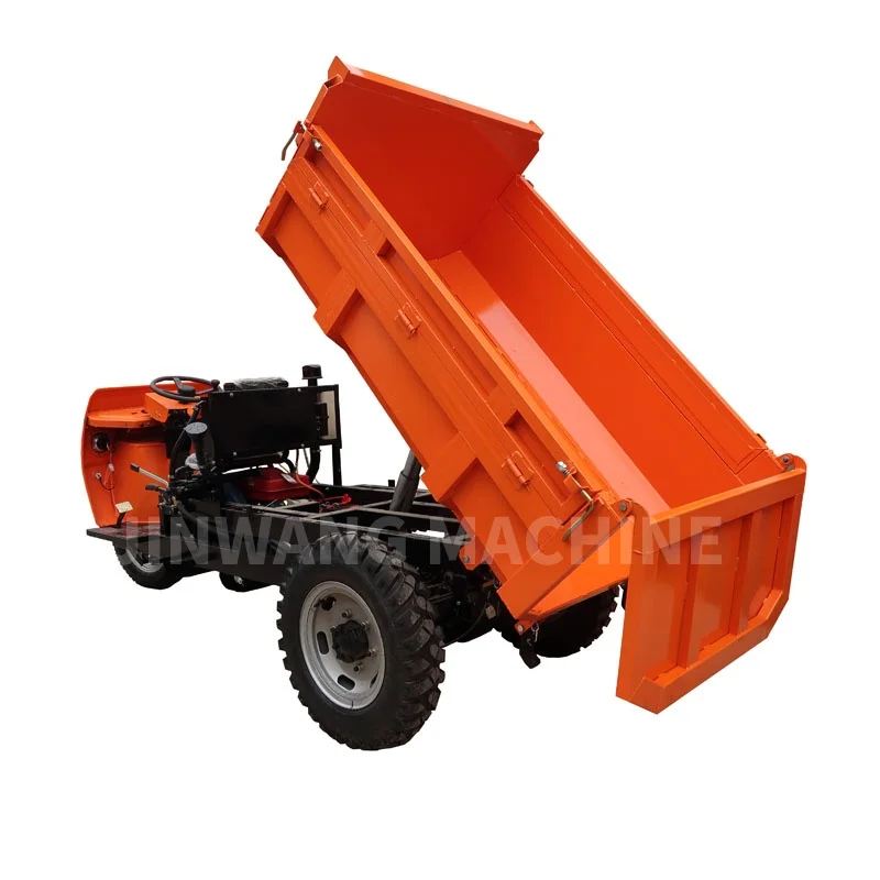 Jinwang Dump Truck For Mining With 22HP Power Mini Diesel Tricycle Tipper Small Truck For Mine