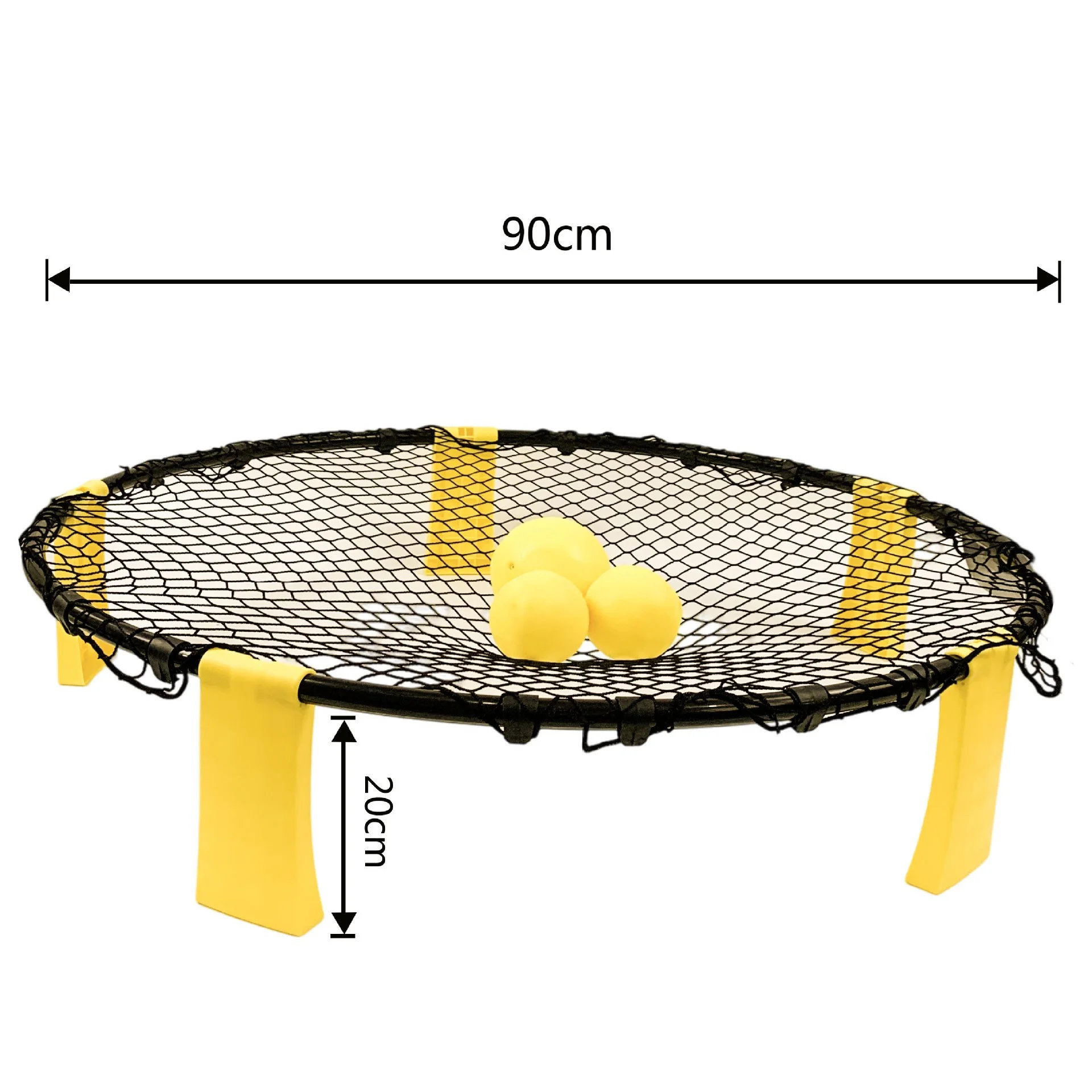 Customized logo spikeball set mini beach volleyball spikeball game net include 3 balls net and bag