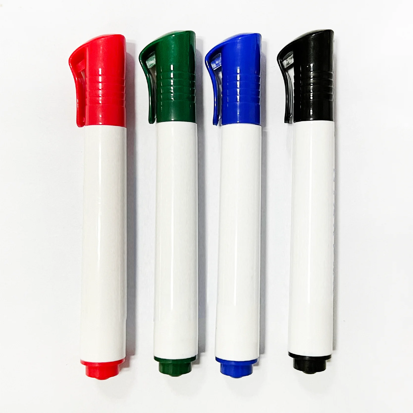 New Design 4PCS Premium Colorful School And Office Easy Erasing Marker Set Bullet Tip Whiteboard Marker