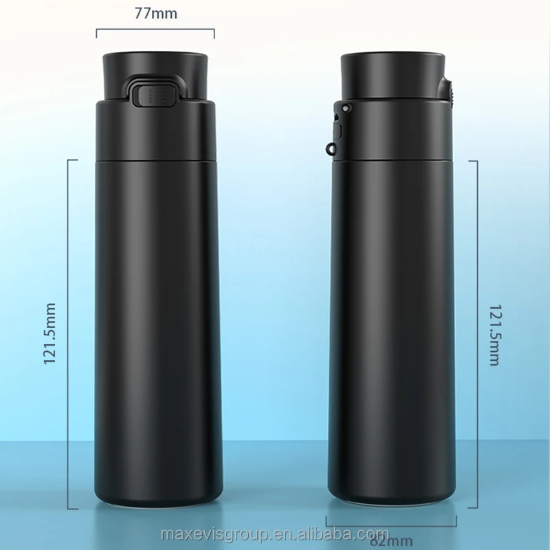 New arrival uvc water bottle self cleaning app smart drinkware vacuum flask sport drinking water bottle with logo