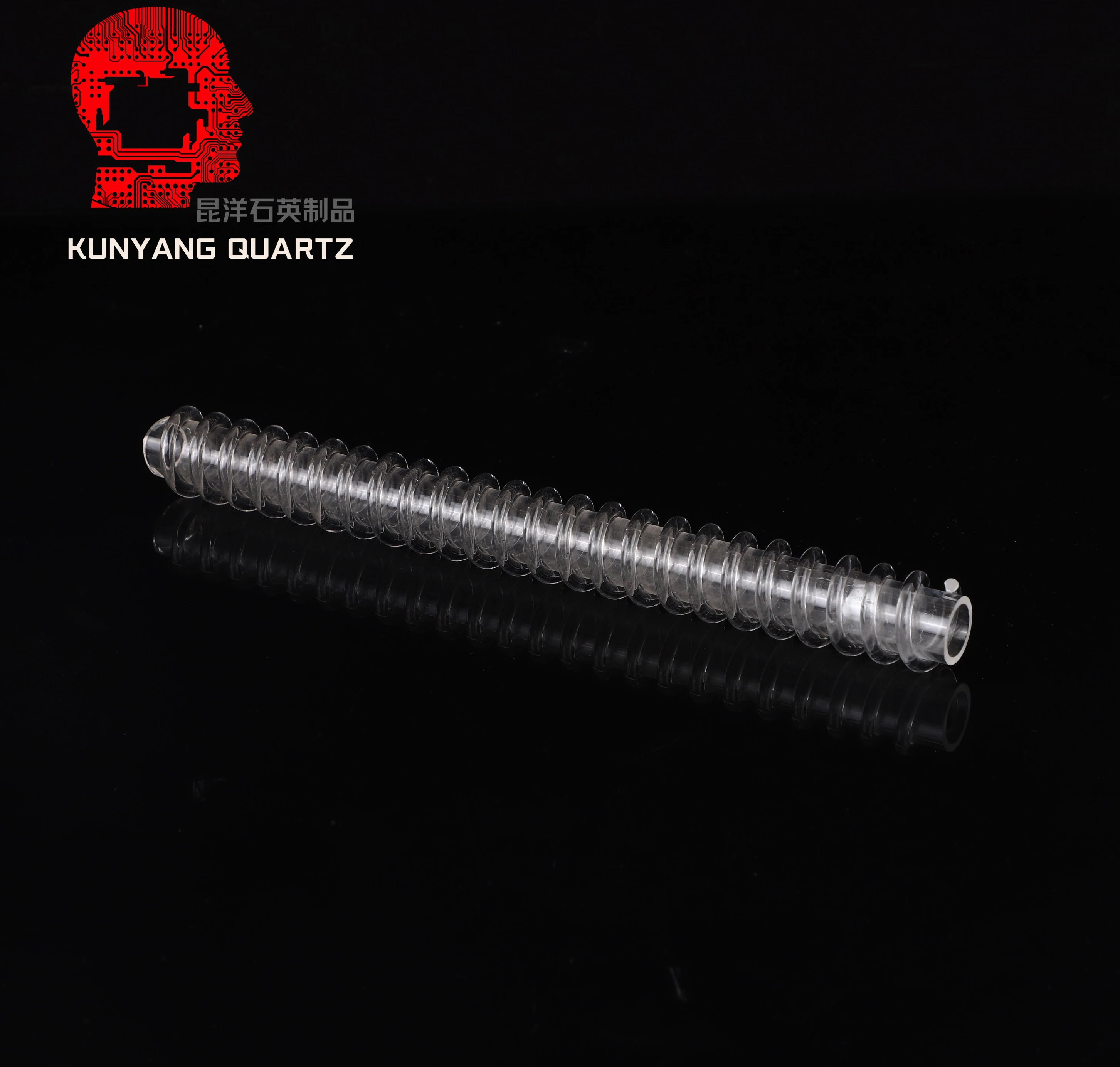 Quality Spiral Quartz Tube Coiled Glass Pipe For Optical Instruments