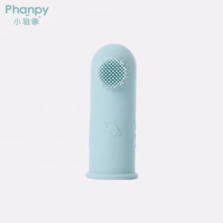 PH719485 Most Selling Silicone Teething Finger Toothbrush for Babies