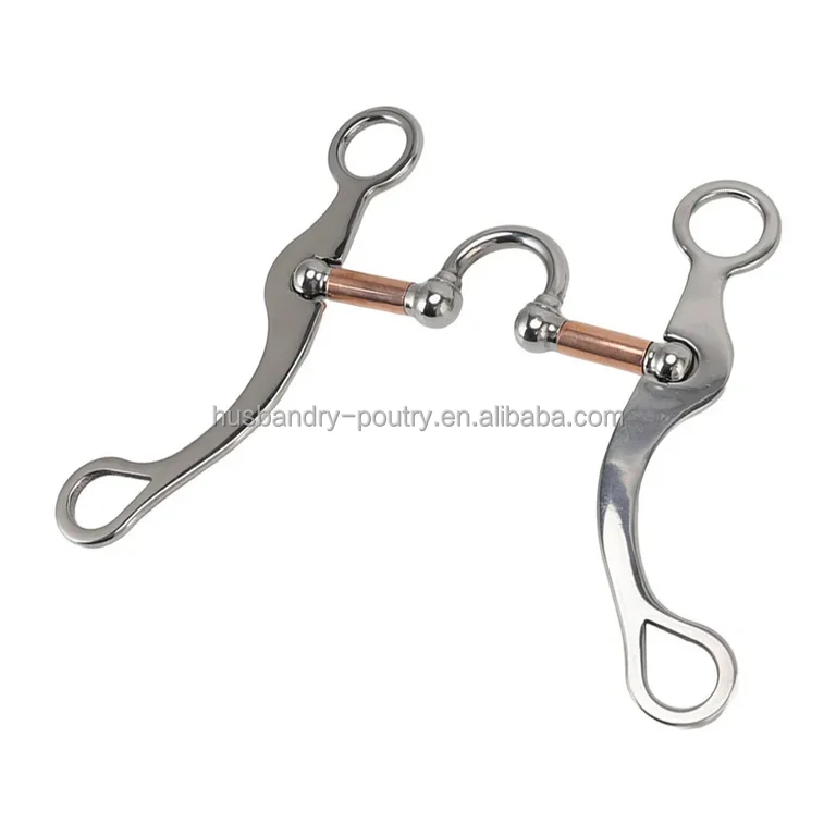 Horse Bits Western Snaffle Bits for Mouth Training Bit with Copper Port